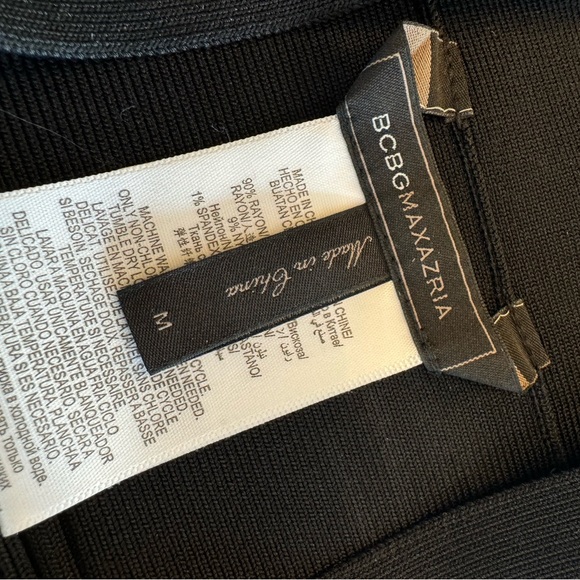 BCBGMAXAZARIA Black Bandage Skirt M - Picture 5 of 5